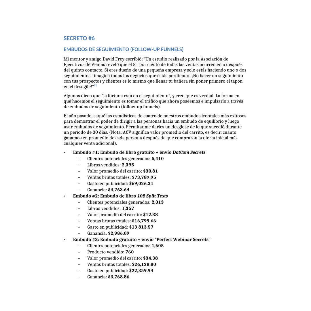 Traffic Secrets (En Español)