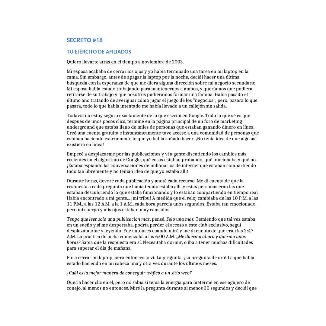 Traffic Secrets (En Español)